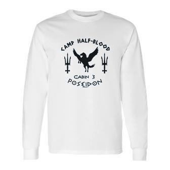 Cabin 3 Poseidon Camp Half Blood Long Sleeve T-Shirt | Favorety UK