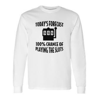 Cass Gambling Forecast Long Sleeve T-Shirt | Favorety