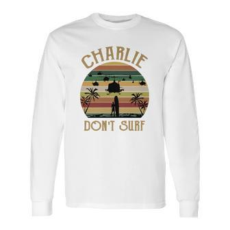 Charlie Dont Surf Retro Vintage Long Sleeve T-Shirt | Favorety UK