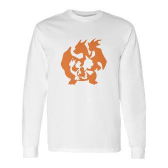 Charmander Evolution Long Sleeve T-Shirt | Favorety