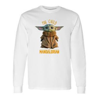 The Child Baby Yoda Mandalorian Shirt Long Sleeve T-Shirt | Favorety