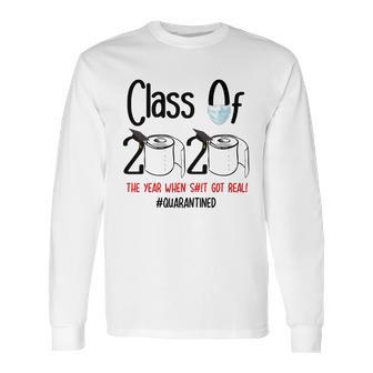 Class Of 2020 Quarantine Pandemic Social Distancing Gift For Student T-Shirt Long Sleeve T-Shirt | Favorety DE