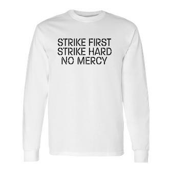 Cobra Kai Karate Kid Merchandise Retro No Mercy Full Long Sleeve T-Shirt | Favorety UK