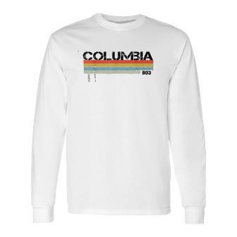 Columbia Area Code Vintage Retro Long Sleeve T-Shirt | Favorety AU