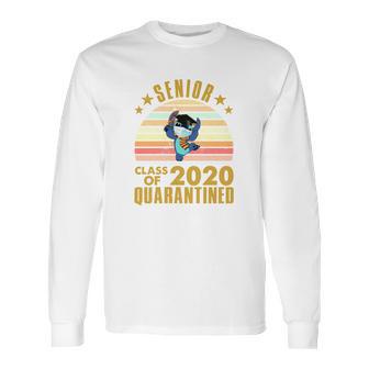 Cute Stitch Disney Senior 2020 Shirt Class Of 2020 Graduation Quarantine Long Sleeve T-Shirt | Favorety DE