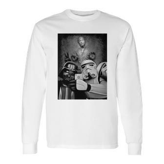 Darth Vader And Stormtrooper Selfie With Han Solo In Carbonite Tshirt Long Sleeve T-Shirt | Favorety AU