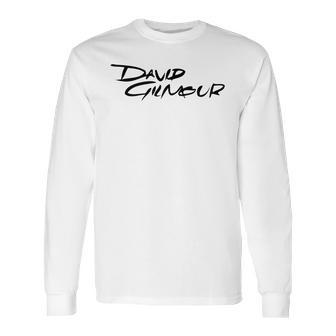 David Gilmour Logo Long Sleeve T-Shirt | Favorety