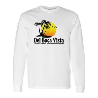 Del Boca Vista Retro Beach Long Sleeve T-Shirt | Favorety CA