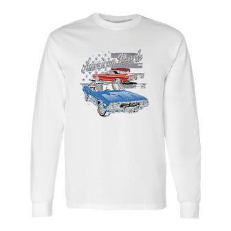 Dodge Challenger American Classic American Muscle Car Long Sleeve T-Shirt | Favorety CA