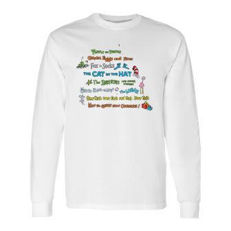 Dr Seuss Book Title Long Sleeve T-Shirt | Favorety UK