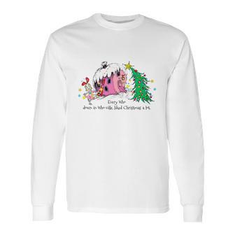 Dr Seuss Cindy-Lou Who House T-Shirt Long Sleeve T-Shirt | Favorety