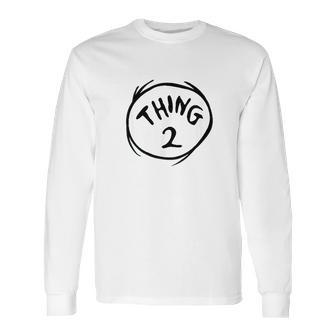 Dr Seuss Thing 2 Emblem Color Option Long Sleeve T-Shirt | Favorety AU