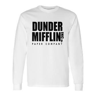 Dunder Mifflin Inc The Office Long Sleeve T-Shirt | Favorety