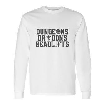 Dungeons &Amp Dragons &Amp Deadlifts Long Sleeve T-Shirt | Favorety UK