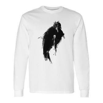 Edgar Allan Poe The Raven Nevermore American Writer Poet Long Sleeve T-Shirt | Favorety UK