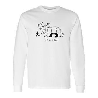 Exit Pursued By A Bear Shakespeare The Winters Tale Long Sleeve T-Shirt | Favorety DE