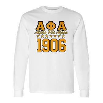 Fashion Greek Alpha Phi Alpha 7 Stars 1906 Ringer Long Sleeve T-Shirt | Favorety CA