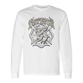 Firefighter Logo Long Sleeve T-Shirt | Favorety AU