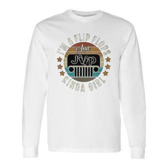 Im A Flip Flops Kinda Girl Vintage Long Sleeve T-Shirt | Favorety DE