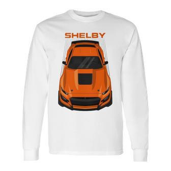 Ford Mustang Shelby Gt500 2020 2021 Twister Orange Long Sleeve T-Shirt | Favorety