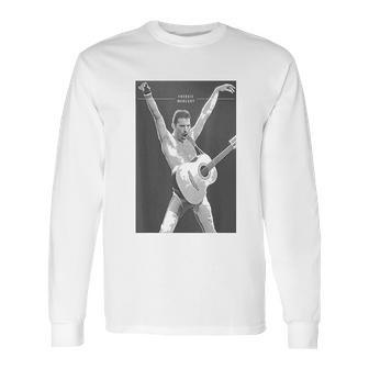 Freddie Mercury Official Live Arms Guitar Long Sleeve T-Shirt | Favorety CA