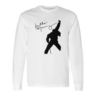 Freddie Mercury Signature Queen Rock Band Shirt Long Sleeve T-Shirt | Favorety CA