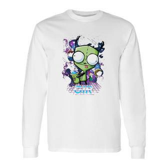 Funny Invader Zim Gir Long Sleeve T-Shirt | Favorety