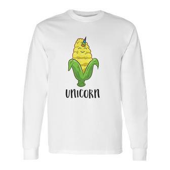 Funny Uni Corn Unicorn Corn Lovers Corn Farmer Long Sleeve T-Shirt | Favorety UK