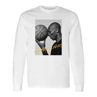 Good Bye Lakers Kobe Bryant Mono Art Long Sleeve T-Shirt | Favorety AU