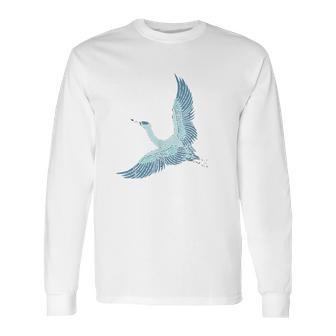 Great Blue Flying Heron Long Sleeve T-Shirt | Favorety