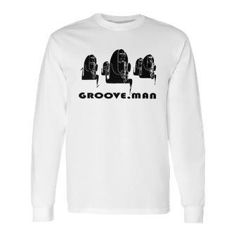 Groove Man-Jazz Musicians T-Shirts - Mens T-Shirt By American Apparel Long Sleeve T-Shirt | Favorety