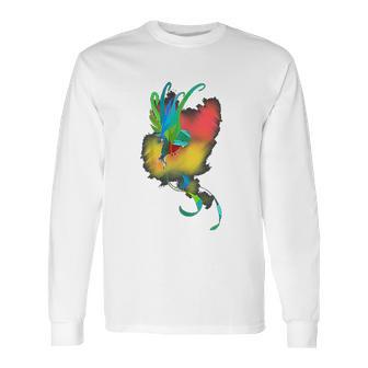 Guatemala Quetzal Antigua Tikal Peten Coban Maya Guate Long Sleeve T-Shirt | Favorety AU