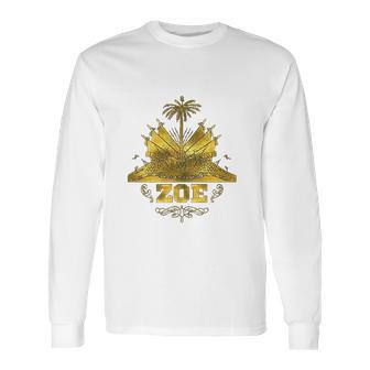 Haitian Zoe Haiti Clothes Long Sleeve T-Shirt | Favorety