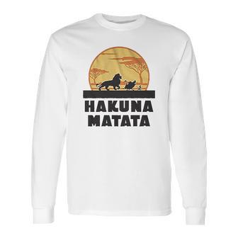 Hakuna Matata Africa Simba Mufasa Long Sleeve T-Shirt | Favorety