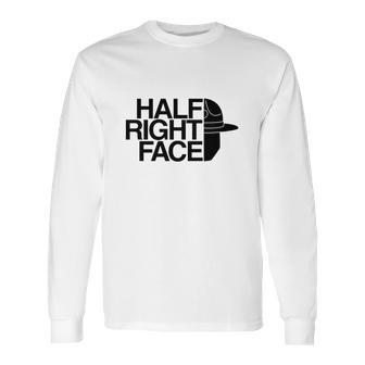 Half Right Face Long Sleeve T-Shirt | Favorety CA