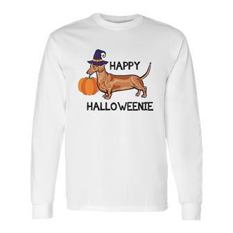 Halloweenie Halloween Dachshund Long Sleeve T-Shirt | Favorety AU