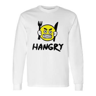 Hangry Emoji Long Sleeve T-Shirt | Favorety AU