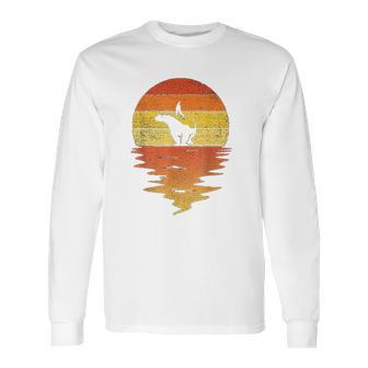 Honey Badger 70S Retro Sunset Vintage Honey Badger Long Sleeve T-Shirt | Favorety UK