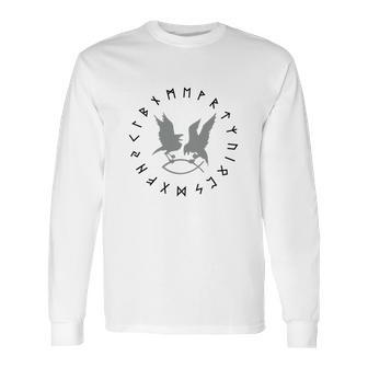 Hugin Munin Runen Cicle2f T Shirt Long Sleeve T-Shirt | Favorety UK