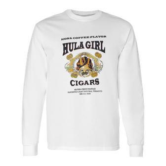 Hula Girl Cigar Long Sleeve T-Shirt | Favorety AU