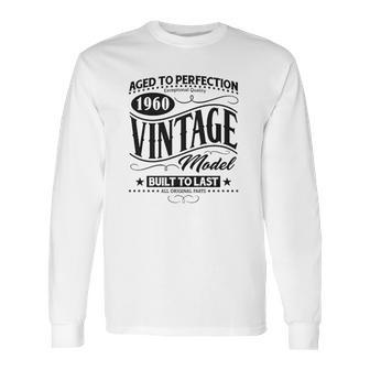 My Icon 1960 Vintage Model Born In Birth Long Sleeve T-Shirt | Favorety