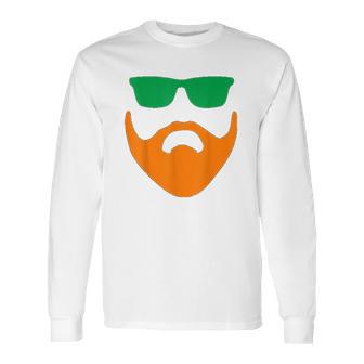 Irish Beard Ireland St Pattys Ginger Redhead Celtic Gaelic Long Sleeve T-Shirt | Favorety UK