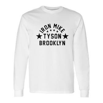 Iron Mike Tyson Brooklyn Boxing Gym Training Grey Long Sleeve T-Shirt | Favorety