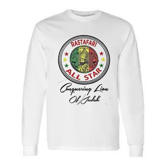 Jah Rastafari Haile Selassie Marcus Garvey Africa Iv Long Sleeve T-Shirt | Favorety UK