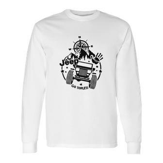 Jeep Square Headlight Go Topless Long Sleeve T-Shirt | Favorety AU