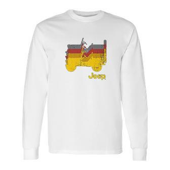 Jeep Willys Repeating Profile Long Sleeve T-Shirt | Favorety DE