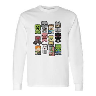 Jinx Minecraft Bobble Mobs Roll Long Sleeve T-Shirt | Favorety CA