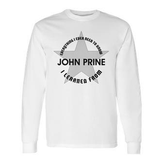 John Prine Super Star Long Sleeve T-Shirt | Favorety UK