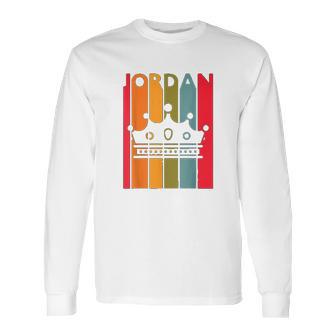 Jordan Gift Idea For Boys Men First Name Vintage Jordan Long Sleeve T-Shirt | Favorety UK