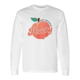 Just Freakin Peachy Hippie Summer Long Sleeve T-Shirt | Favorety